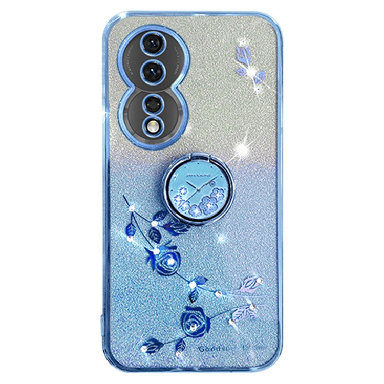 KADEM For vivo Y100 5G Case Kickstand Gradient TPU Phone Cover - Blue