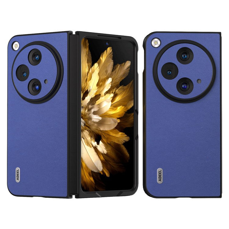 ABEEL For Oppo Find N3 5G / OnePlus Open Cover Textured Leather+PC Protective Phone Case - Dark Blue