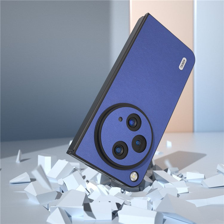 ABEEL For Oppo Find N3 5G / OnePlus Open Cover Textured Leather+PC Protective Phone Case - Dark Blue