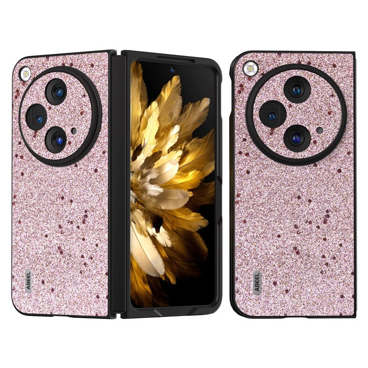 ABEEL For Oppo Find N3 5G / OnePlus Open Case Glitter Leather + PC Back Phone Cover - Pink