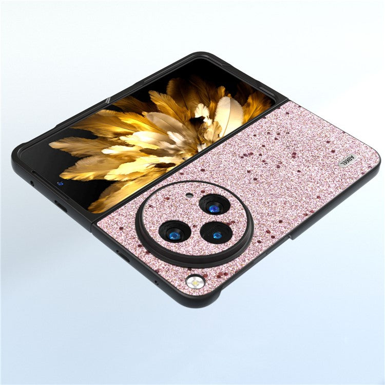 ABEEL For Oppo Find N3 5G / OnePlus Open Case Glitter Leather + PC Back Phone Cover - Pink