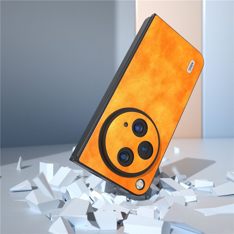 ABEEL For Oppo Find N3 5G / OnePlus Open Case PU Leather Litchi Texture Shockproof Cover - Orange