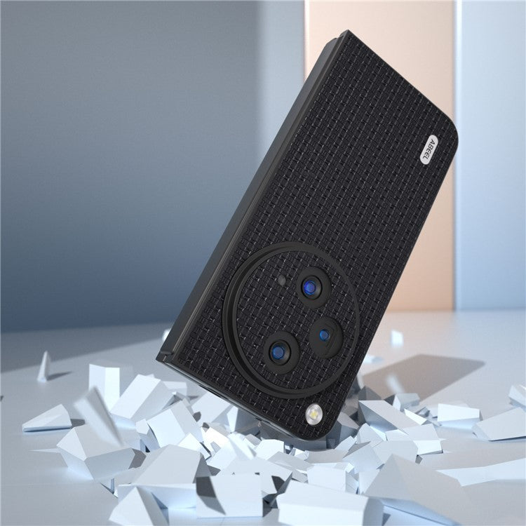 ABEEL For Oppo Find N3 5G / OnePlus Open Case Luxury Texture Anti-slip Phone Back Cover - Black