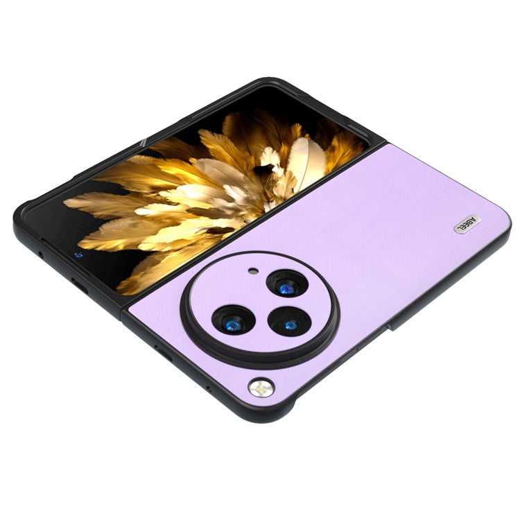 ABEEL For Oppo Find N3 5G / OnePlus Open Case PU Leather Smooth-touch Back Cover - Purple