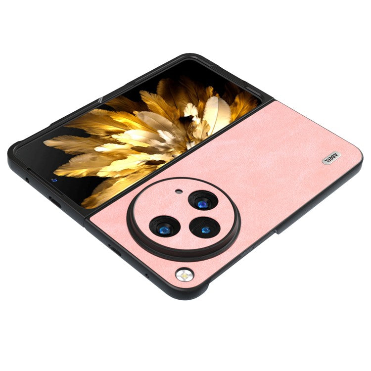 ABEEL For Oppo Find N3 5G / OnePlus Open Slim Fit PU Leather Coated PC Phone Cover - Pink