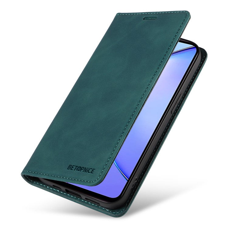 BETOPNICE 003 for vivo Y17s 4G Case RFID Blocking Wallet Phone Stand Cover - Green