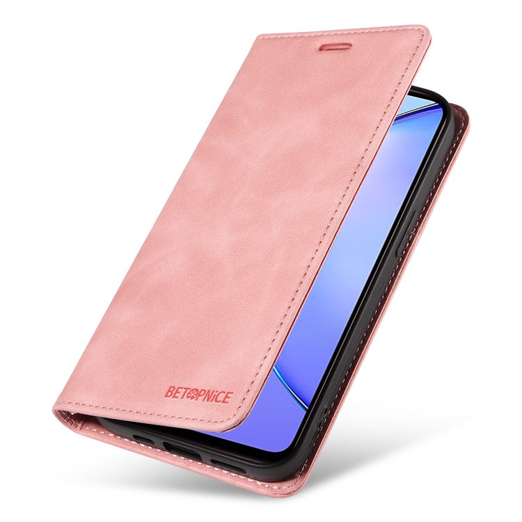 BETOPNICE 003 for vivo Y17s 4G Case RFID Blocking Wallet Phone Stand Cover - Pink