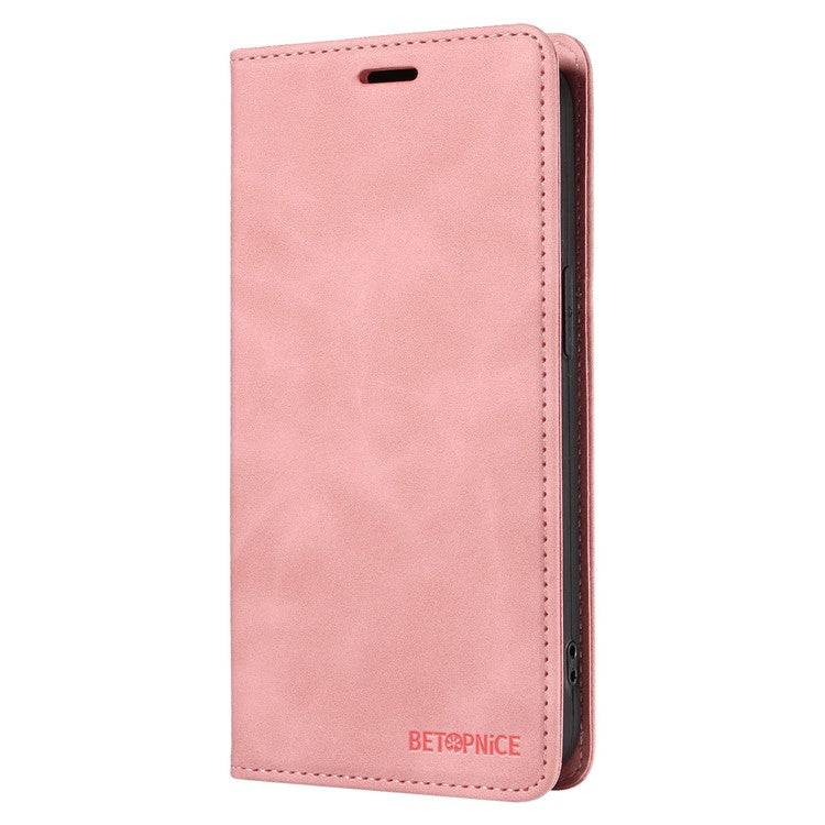 BETOPNICE 003 for vivo Y17s 4G Case RFID Blocking Wallet Phone Stand Cover - Pink