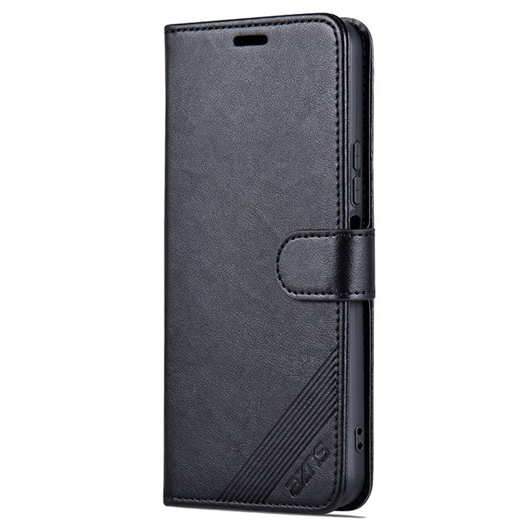 AZNS For vivo Y17s 4G Case Wallet PU Leather Phone Stand Cover - Black