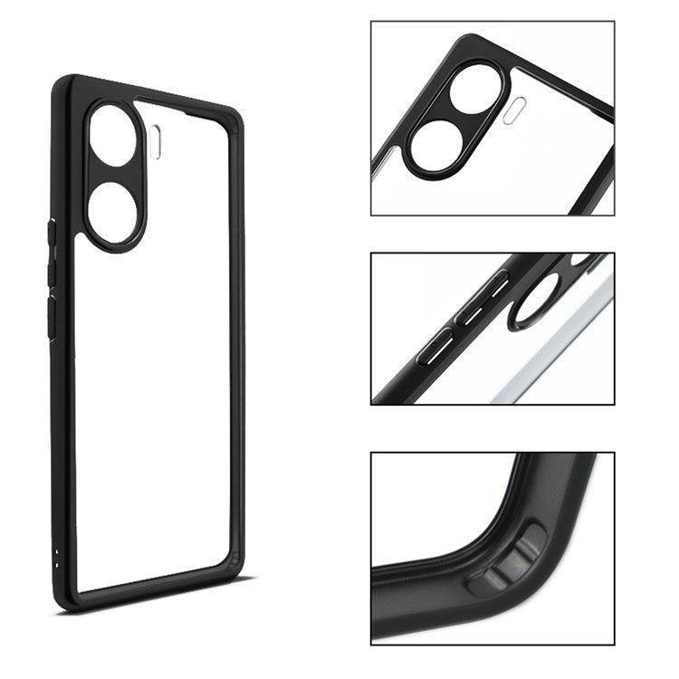 Phone Shell for vivo V29e (India) 5G Case Shockproof TPU + PC Clear Phone Cover