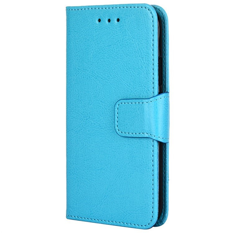 For vivo Y27 4G Case TPU+PU Leather Wallet Stand Soft Phone Protector - Baby Blue