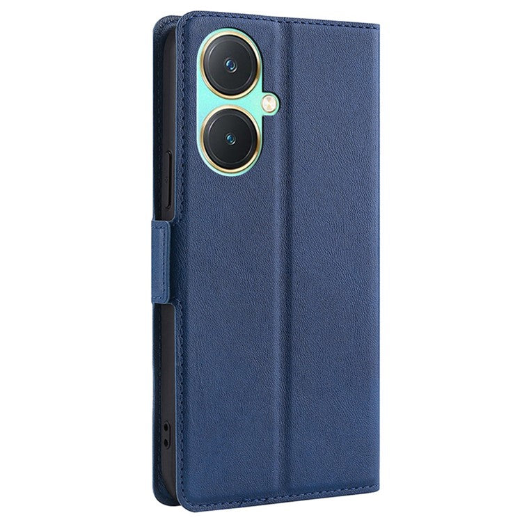 For vivo Y27 4G Case Ultra Thin Leather Card Slot Smart Phone Cover - Blue