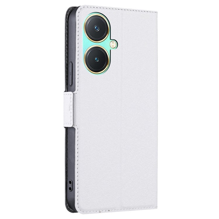 For vivo Y27 4G Case Ultra Thin Leather Card Slot Smart Phone Cover - White