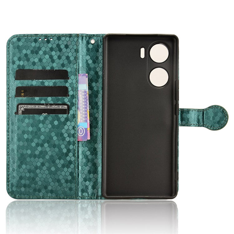 Protective Wallet Case for vivo V29e (India) 5G Case Imprinted PU Leather Cell Phone Cover - Green