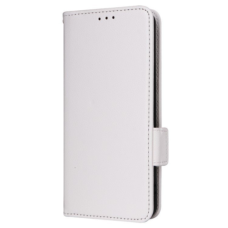 For vivo V29e (Global) 5G / Y200 (India) 5G Case PU Leather Wallet Litchi Texture Phone Cover with Strap - White