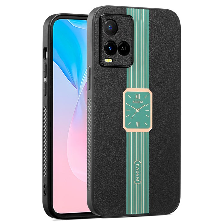 KADEM For vivo Y21 / Y33s / Y21s / Y21t 4G / Y21e 4G / Y21a 4G / Y33t 4G / T1x (India) 4G Case TPU+Acrylic Phone Cover - Green