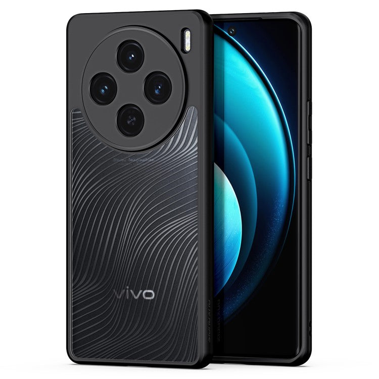 DUX DUCIS Aimo Series For vivo X100 5G Case Anti-drop Matte Cellphone Cover (REACH Certification) - Black