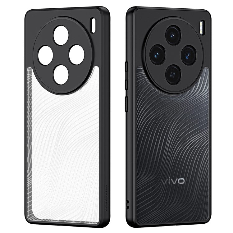 DUX DUCIS Aimo Series For vivo X100 5G Case Anti-drop Matte Cellphone Cover (REACH Certification) - Black