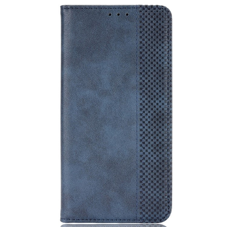 For vivo V29e (Global) 5G / Y200 (India) 5G Case Retro Phone Cover with Stand Wallet - Blue