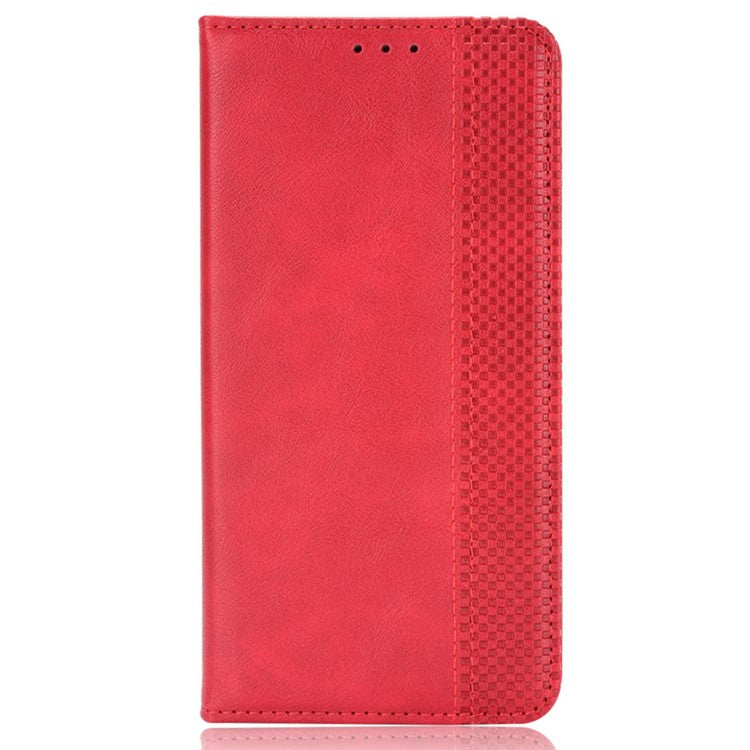 For vivo V29e (Global) 5G / Y200 (India) 5G Case Retro Phone Cover with Stand Wallet - Red