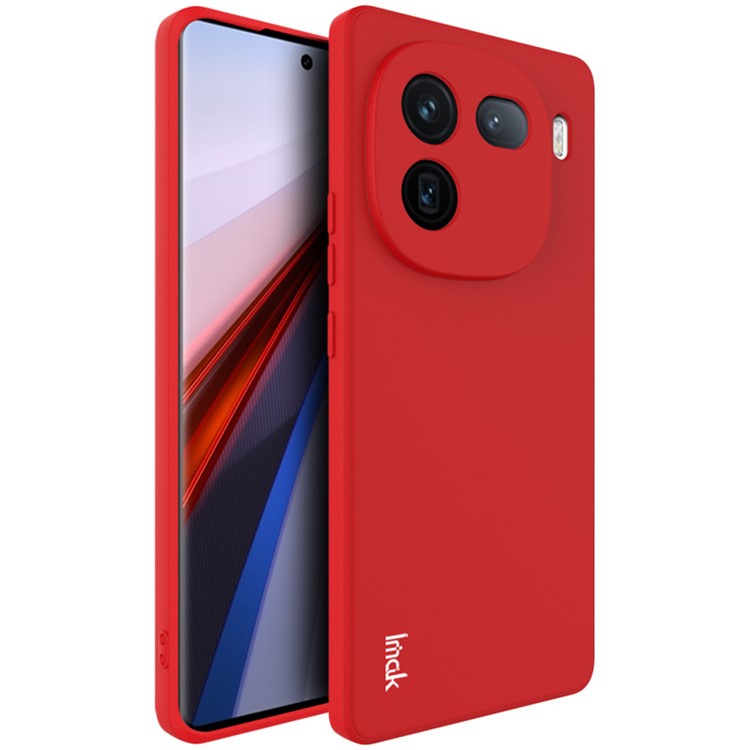 IMAK UC-4 Series for vivo iQOO 12 Pro 5G TPU Case Straight Edge Phone Back Cover - Red