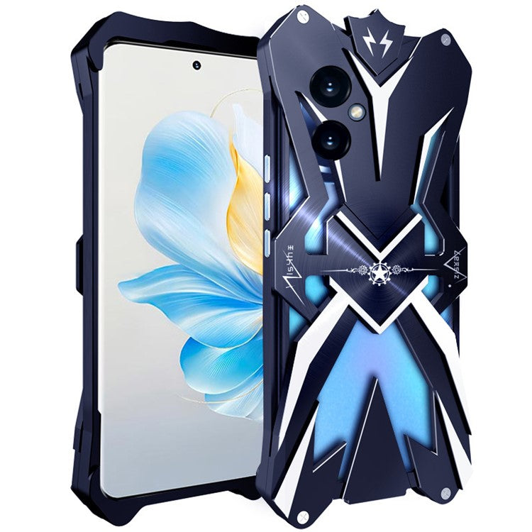 For Honor 100 5G Cell Phone Case Hollow-Out Super Light Aluminum Alloy Phone Cover