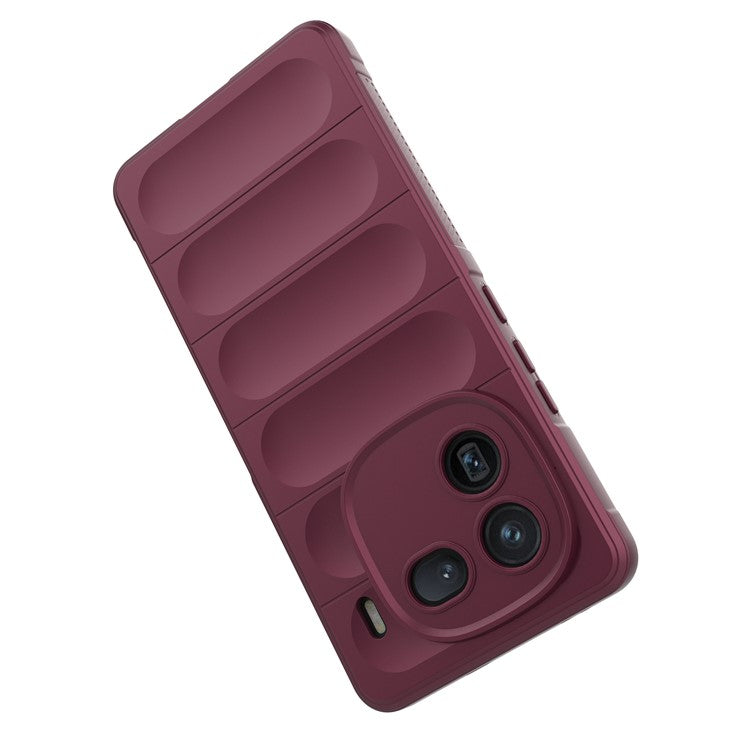 For vivo iQOO 12 5G Cell Phone Cases Soft TPU Protective Back Cover - Wine Red