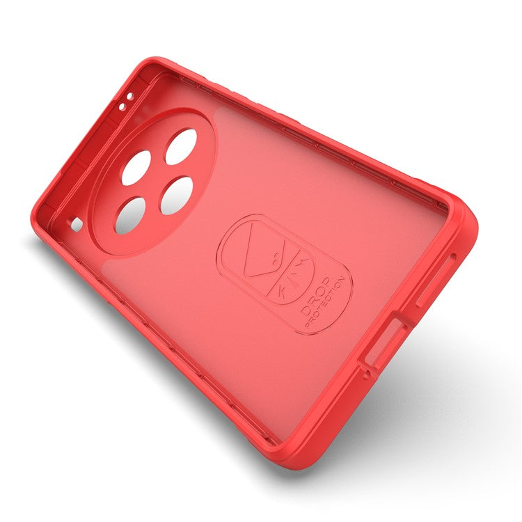 For vivo X100 5G Case Rugged Phone Protector Soft TPU Phone Back Shell Cover - Red