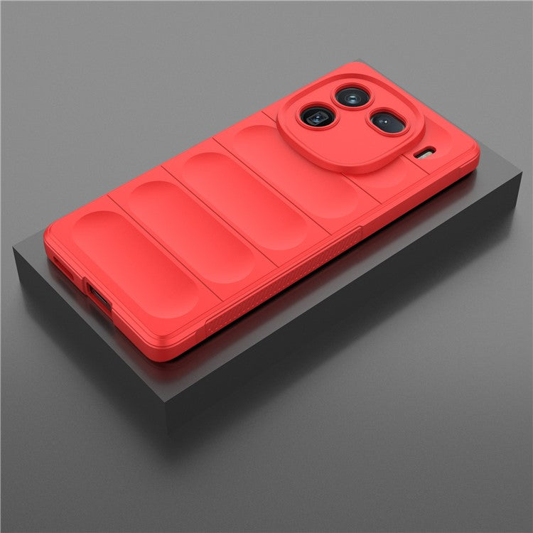 For vivo iQOO 12 Pro 5G Phone Case Soft TPU Protective Back Cover - Red