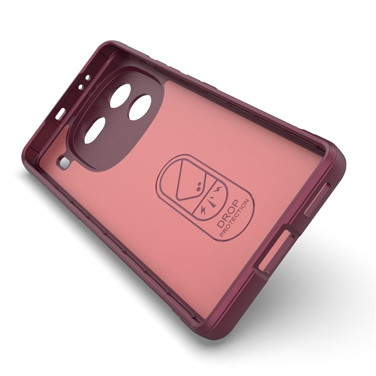 For vivo iQOO 12 Pro 5G Phone Case Soft TPU Protective Back Cover - Wine Red