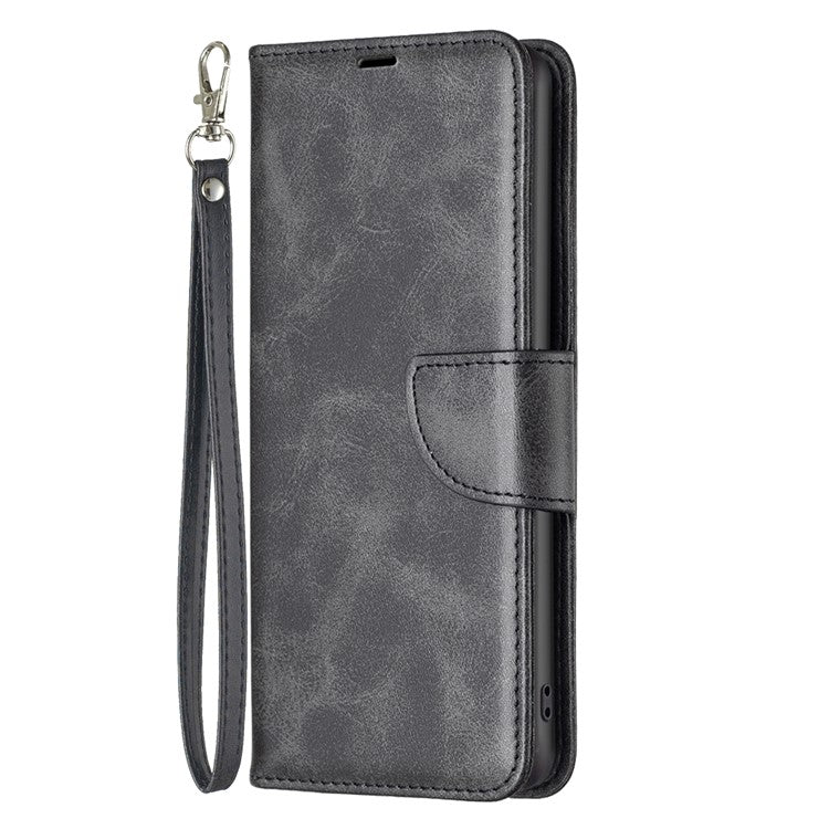 For Honor 100 5G Cell Phone Case PU Leather Wallet Anti-drop Shell with Stand - Black