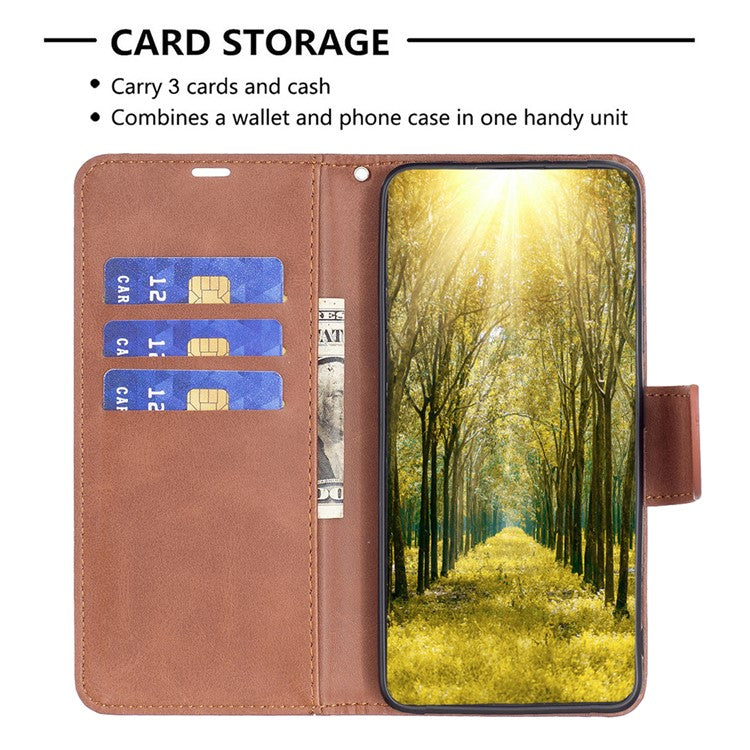 For Honor 100 5G Cell Phone Case PU Leather Wallet Anti-drop Shell with Stand - Brown