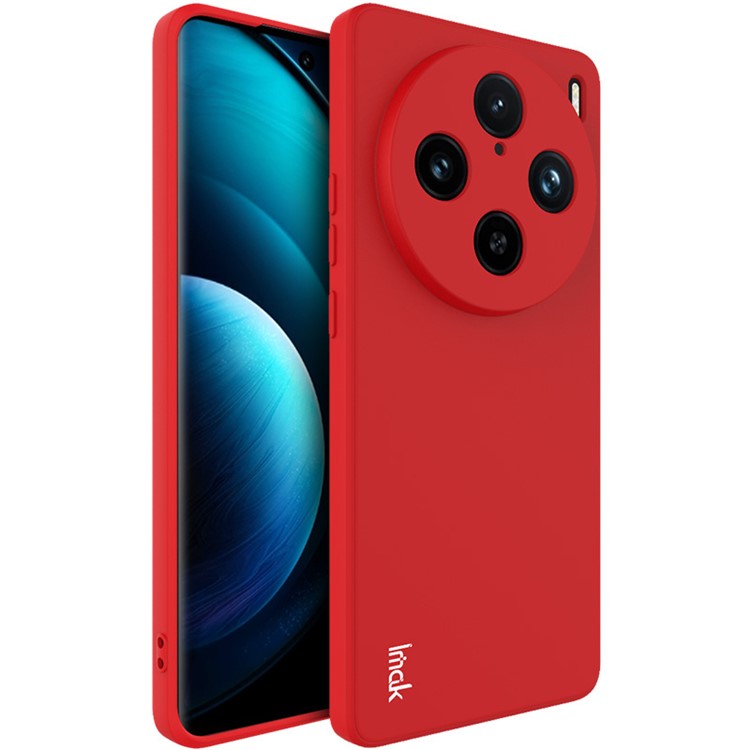 IMAK UC-4 Series for vivo X100 Pro 5G TPU Case Straight Edge Protective Phone Cover - Red