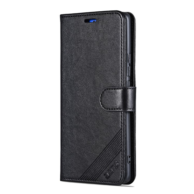 AZNS For vivo X100 5G Case PU Leather Phone Cover with Wallet Stand - Black