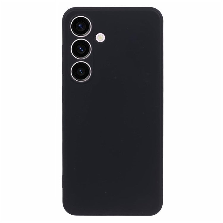 For Samsung Galaxy S24 Phone Case Soft Fiber Lining TPU Cover - Black