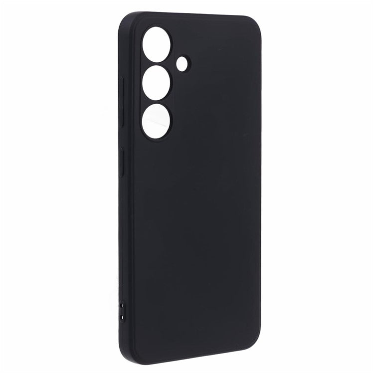 For Samsung Galaxy S24 Phone Case Soft Fiber Lining TPU Cover - Black