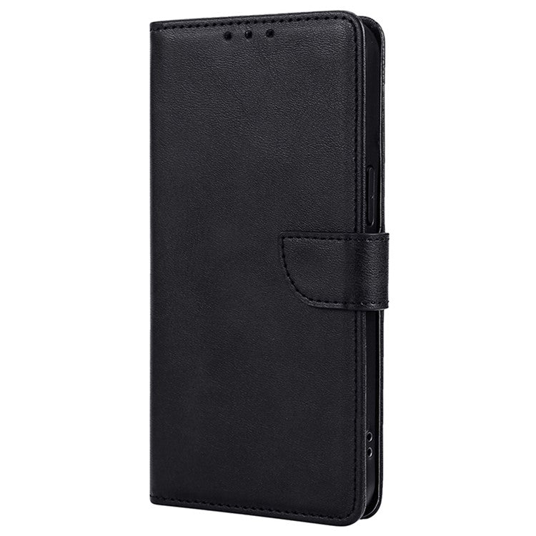 For vivo V29e (Global) 5G Case Magnetic Clasp Leather Phone Wallet Cover - Black