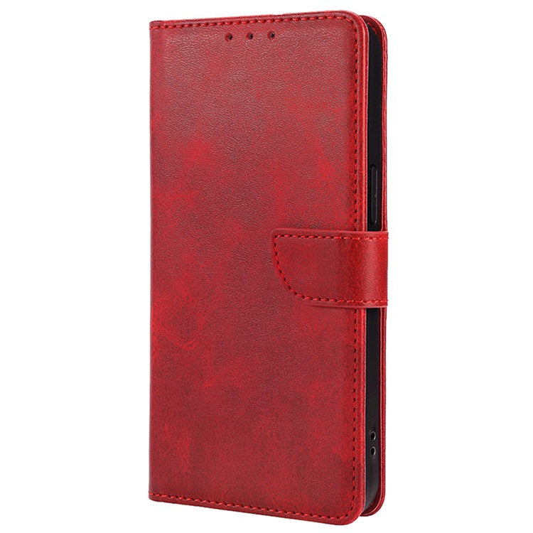 For vivo V29e (Global) 5G Case Magnetic Clasp Leather Phone Wallet Cover - Red