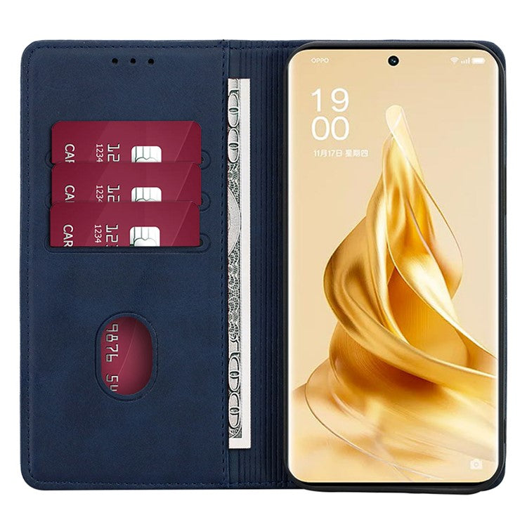 For vivo V29e (Global) 5G Case Full Protection Phone Cover with Wallet Stand - Sapphire