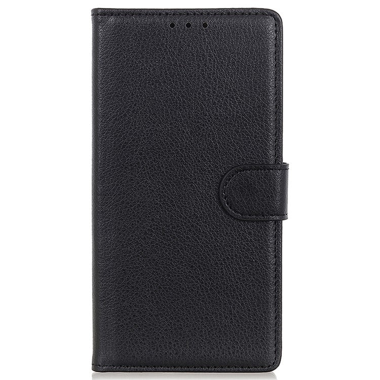 For Samsung Galaxy A35 5G Wallet Case PU Leather Stand Card Slot Protective Phone Cover - Black