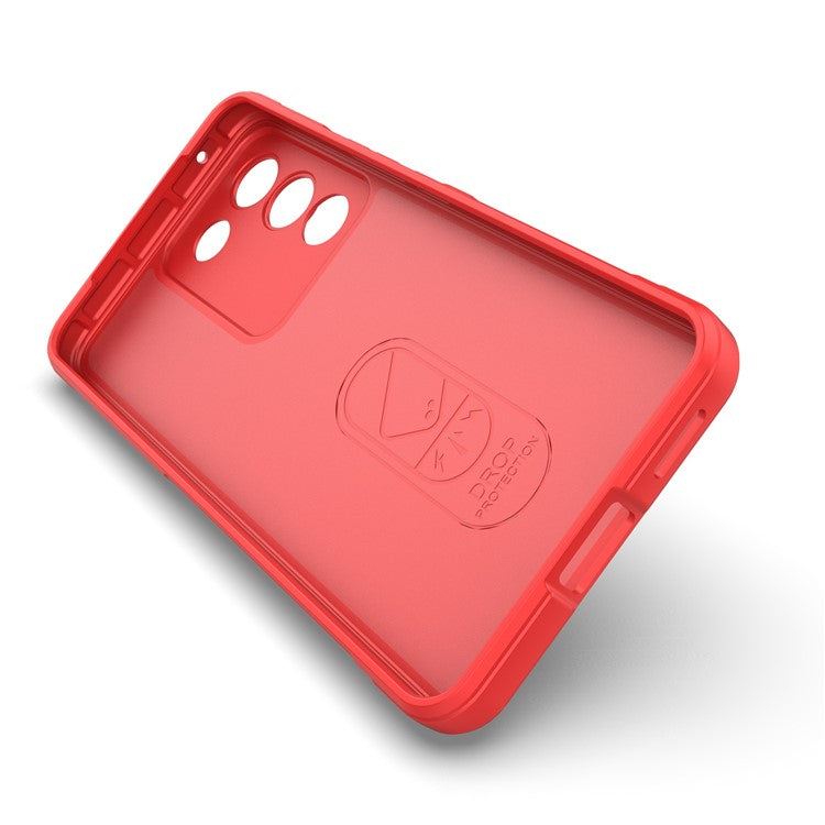 For vivo Y200 (India) 5G TPU Case Anti-drop Protection Phone Back Cover - Red