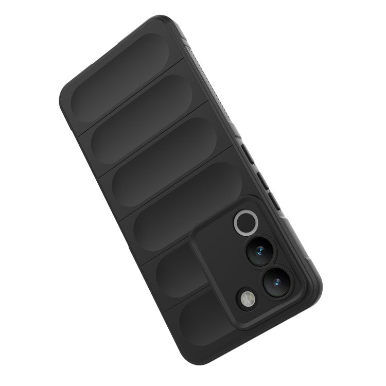 For vivo Y200 (India) 5G TPU Case Anti-drop Protection Phone Back Cover - Black