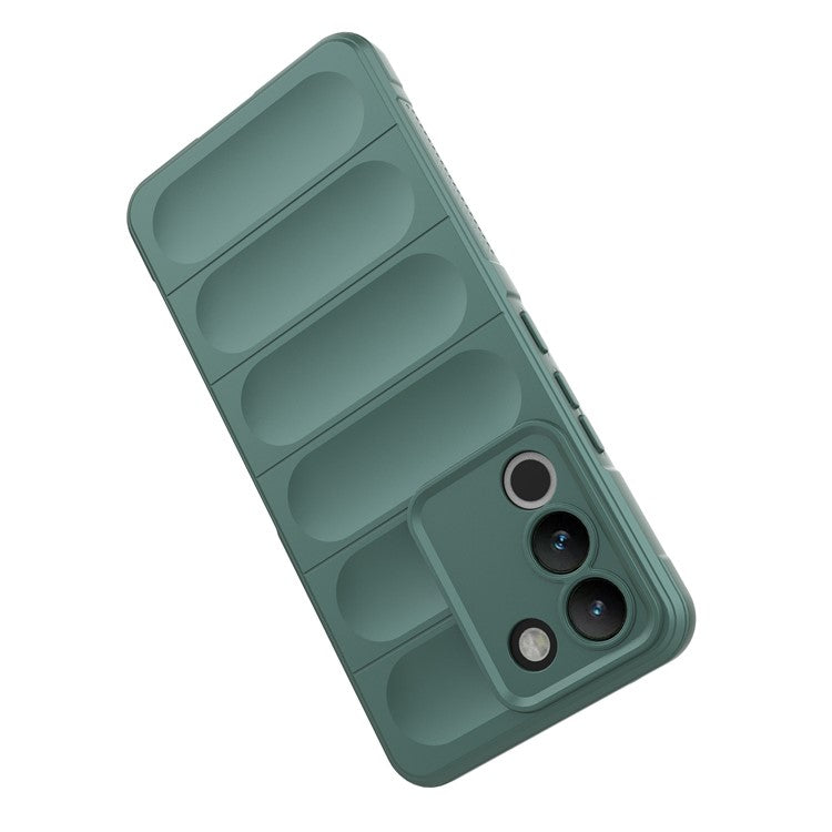 For vivo Y200 (India) 5G TPU Case Anti-drop Protection Phone Back Cover - Green