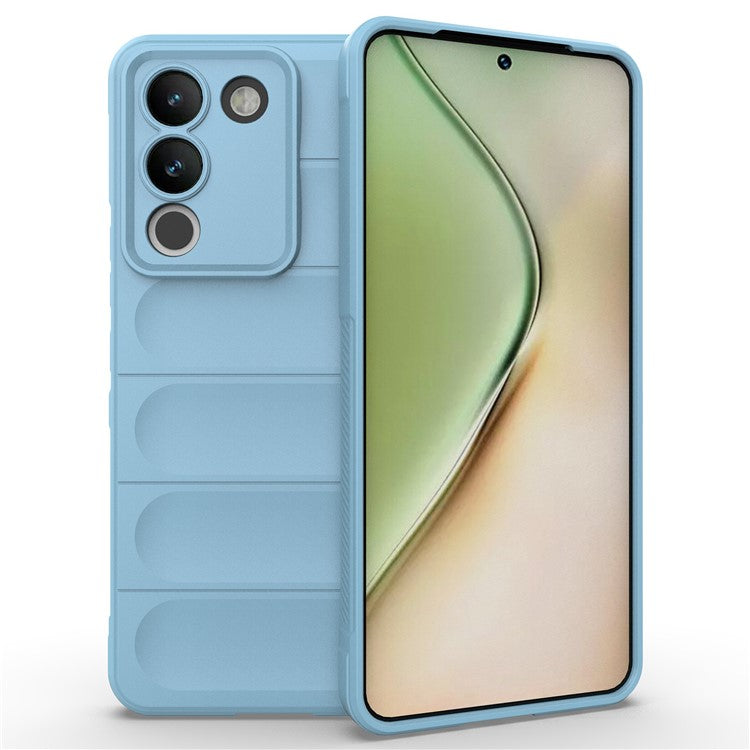 For vivo Y200 (India) 5G TPU Case Anti-drop Protection Phone Back Cover - Baby Blue