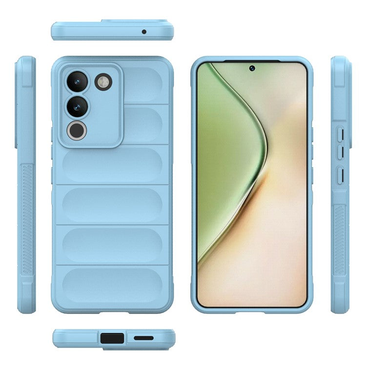 For vivo Y200 (India) 5G TPU Case Anti-drop Protection Phone Back Cover - Baby Blue