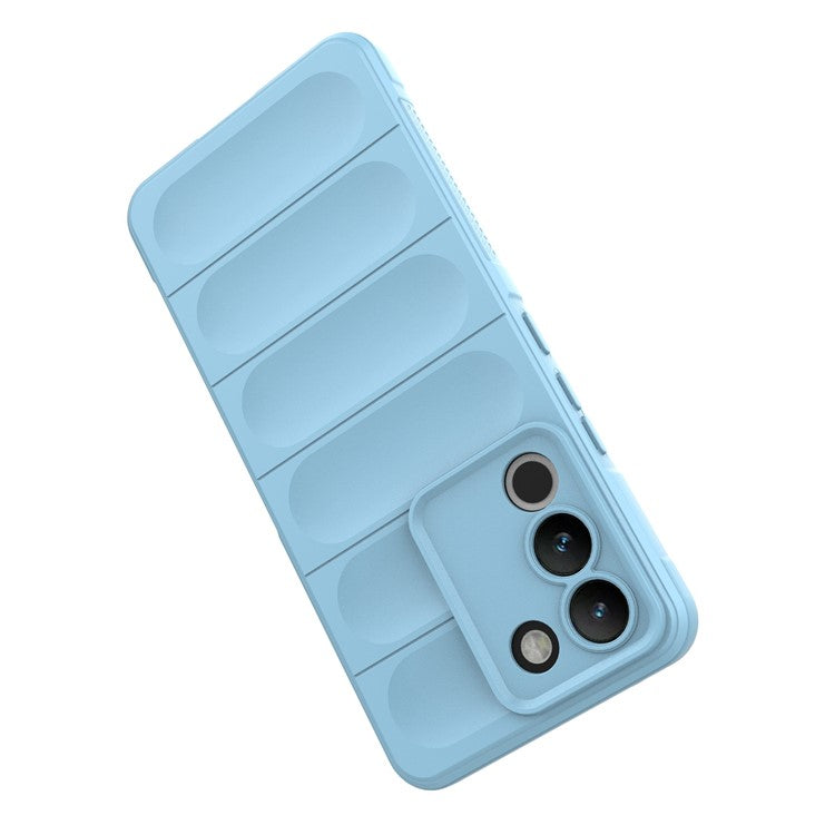 For vivo Y200 (India) 5G TPU Case Anti-drop Protection Phone Back Cover - Baby Blue