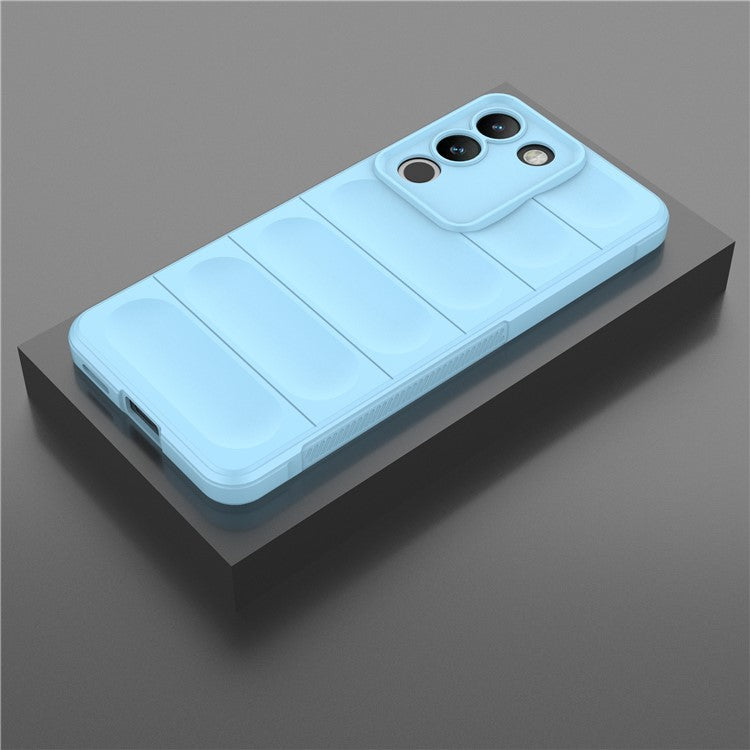 For vivo Y200 (India) 5G TPU Case Anti-drop Protection Phone Back Cover - Baby Blue