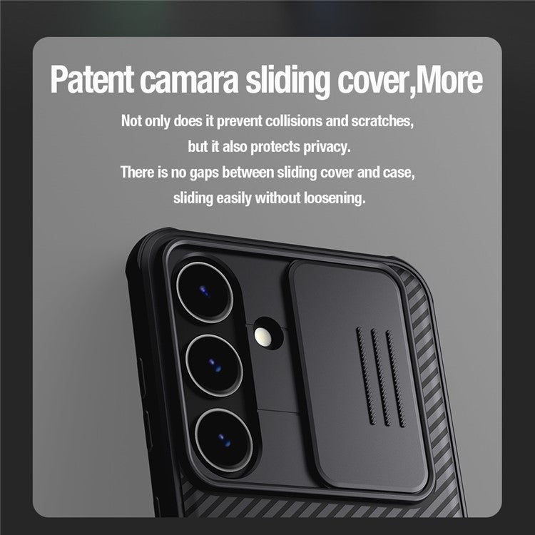 NILLKIN CamShield Pro Series For Samsung Galaxy S24 Case Camera Protection Phone Cover - Black