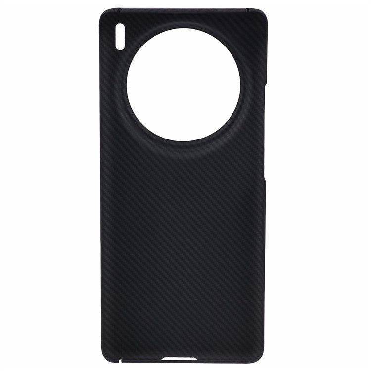 For 	vivo X100 Pro 5G Cell Phone Case 600D Fine Textured Aramid Fiber Big Lens Cutout Black Shell