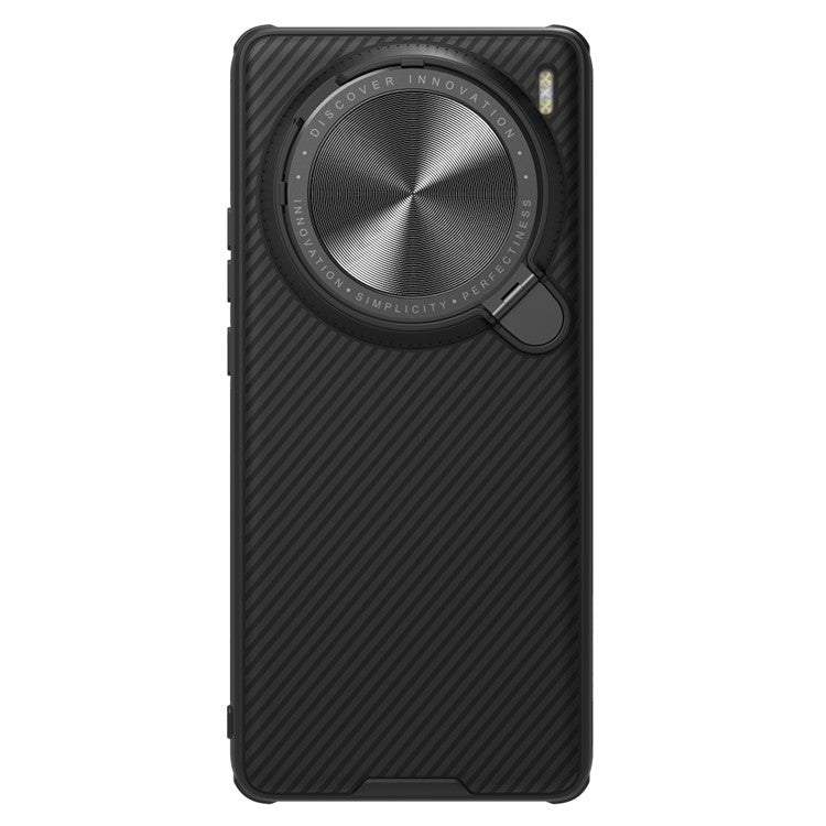 NILLKIN CamShield Prop Series for vivo X100 Pro 5G Case with Camera Cover and Kickstand - Black